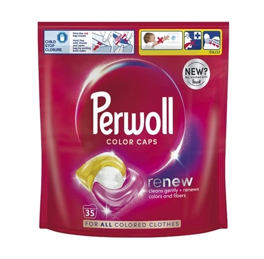 PERWOLL DETERGENT CAPSULE 35BUC RENEW COLOR 